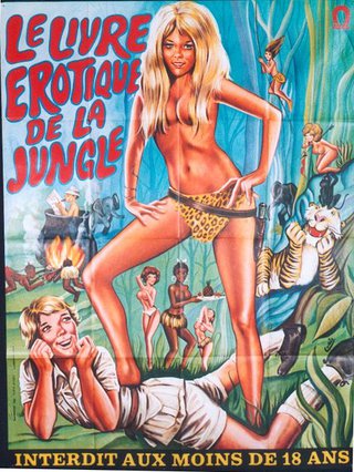 a poster of a woman in a jungle