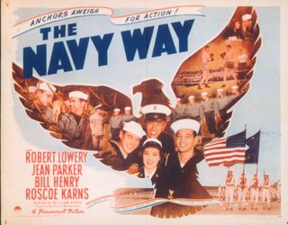 a poster of a navy way