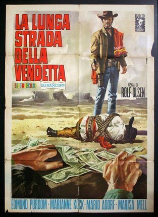 a movie poster of a man with money