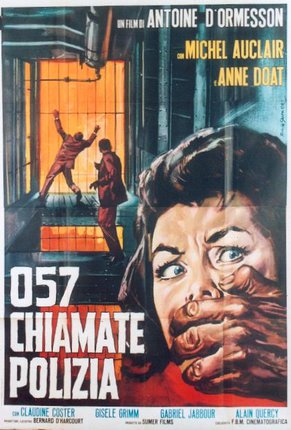a movie poster with a woman covering her mouth