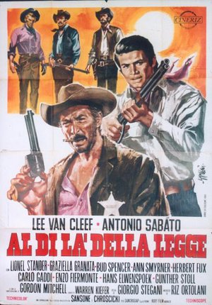 a movie poster with men holding guns