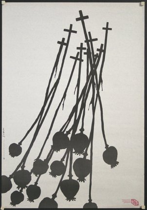 a group of black silhouettes of flowers