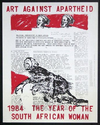 a poster with text and images of people