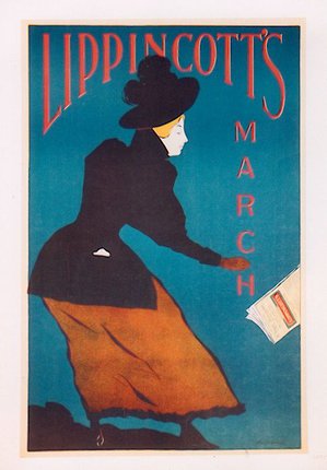 a poster of a woman wearing a hat and gloves