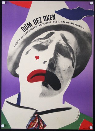 a poster of a clown