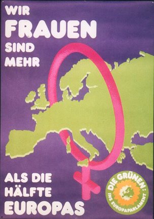 a poster with a map and a symbol