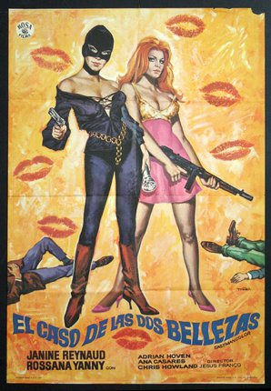 a poster of two women holding guns
