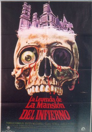 a poster of a skull with a castle on top