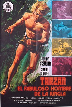 a poster of a man running
