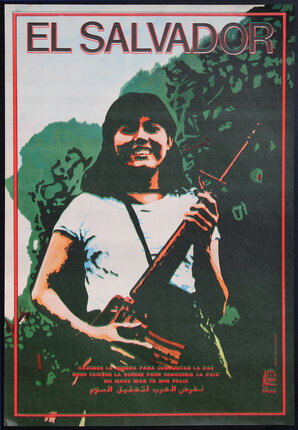 a woman holding a gun