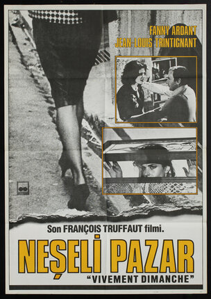 a movie poster with a woman walking on the ground