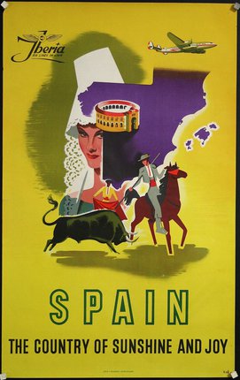 a poster of a spanish country