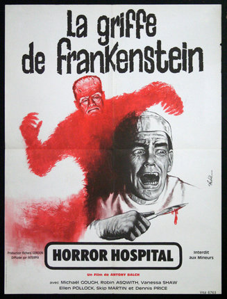a movie poster of a man with a bloody face