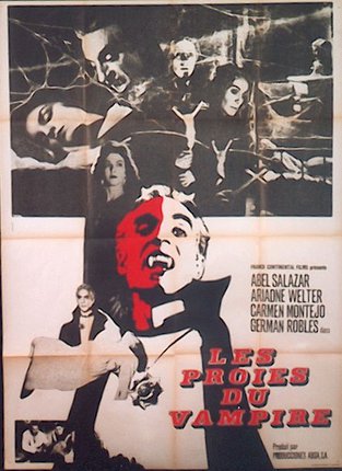 a movie poster with a vampire