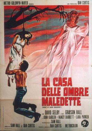a poster of a man kneeling down and a woman in a white dress