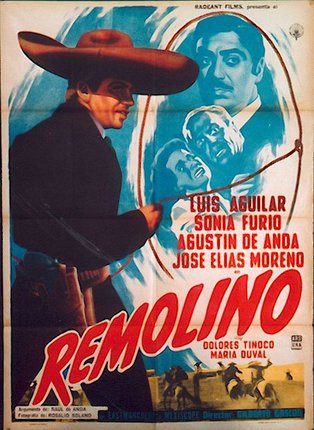a movie poster with a man in a sombrero