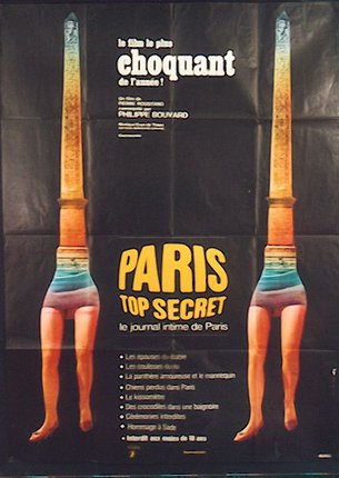 a poster with a couple of legs