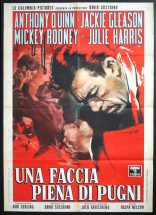 a movie poster of a man fighting with a woman