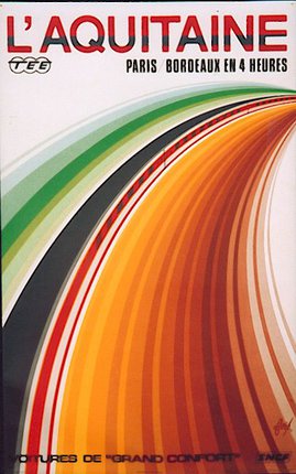 a close-up of a colorful curved line