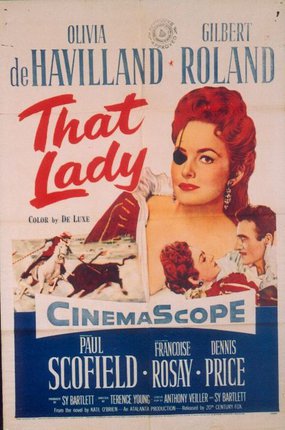 a movie poster with a woman with an eye patch