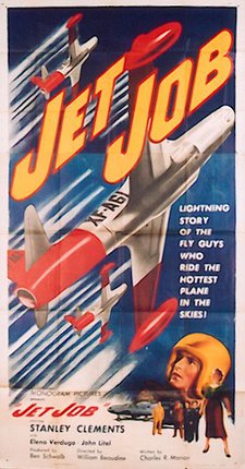 a poster of a jet plane