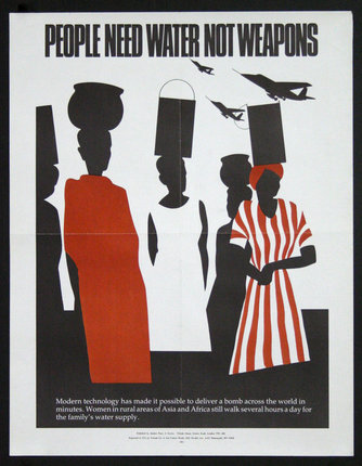 a poster of women in a red and white dress