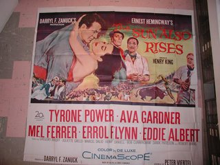 a movie poster on the wall