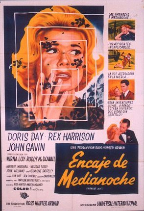 a movie poster with a woman's face and many black butterflies