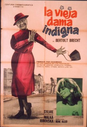 a poster of a woman waving