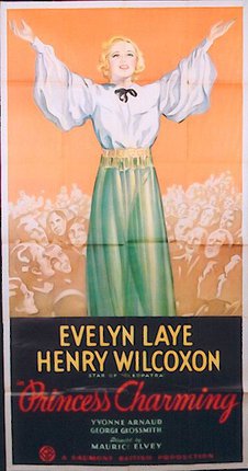 a poster of a woman in a white shirt and green skirt