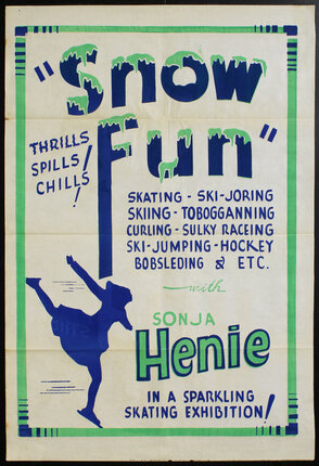 a poster of a skating rink