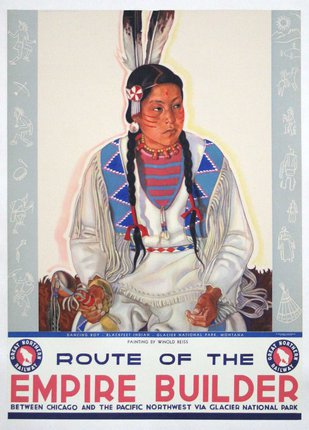a poster of a woman in a traditional dress