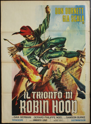 a poster of a man on a rope