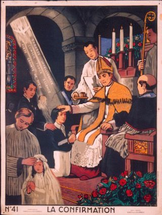 a religious painting of a priest