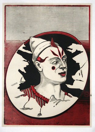 a poster of a clown