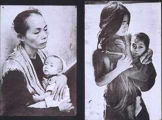 a woman carrying a baby