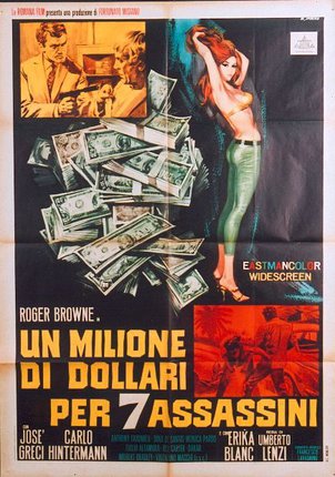 a movie poster with a woman dancing with money