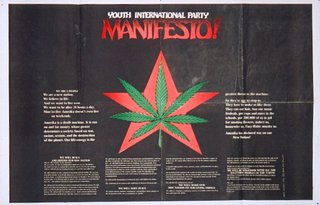 a poster with a leaf and text
