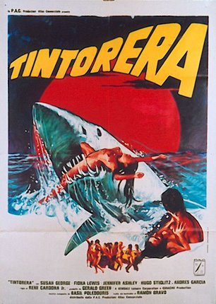 a movie poster with a shark