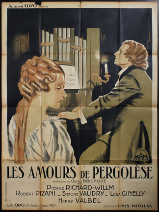 a poster of a man and woman