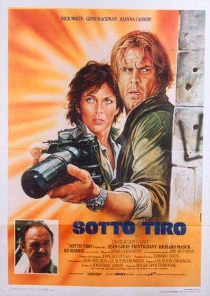 a movie poster of a man and woman holding a camera
