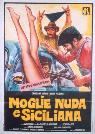 a movie poster with a woman in a car