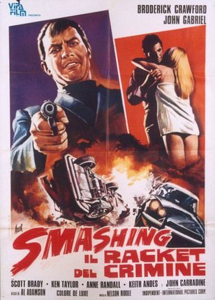 a movie poster of a man holding a gun and a woman holding a car