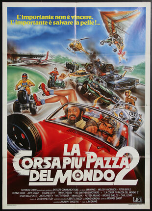 a movie poster of a race car