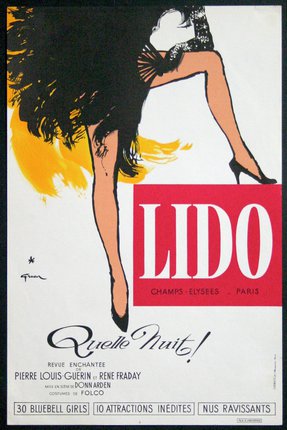 a poster of a woman in a black dress