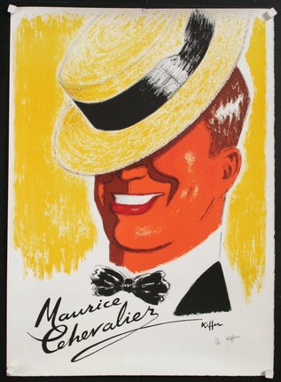 a poster of a man wearing a hat
