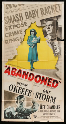 a movie poster with a woman holding a baby