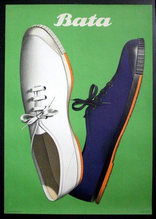 a poster of a pair of shoes
