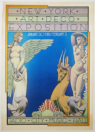 a poster of art deco exhibition