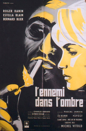 a poster of a man and a woman smoking